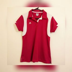 Deep Red Polo Shirt, Adult Small